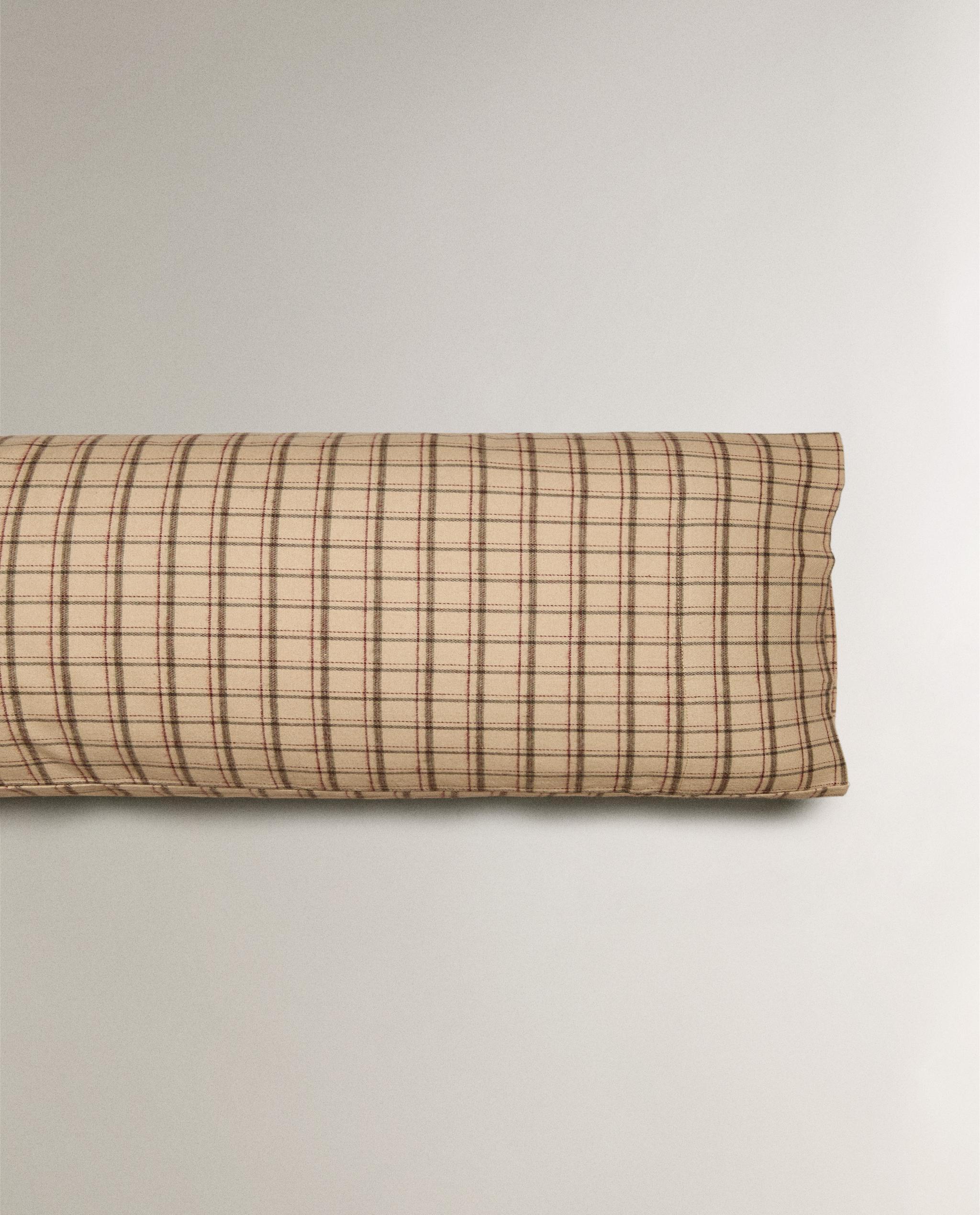 チェック柄フランネルピローケース | Zara Home 日本/Japan