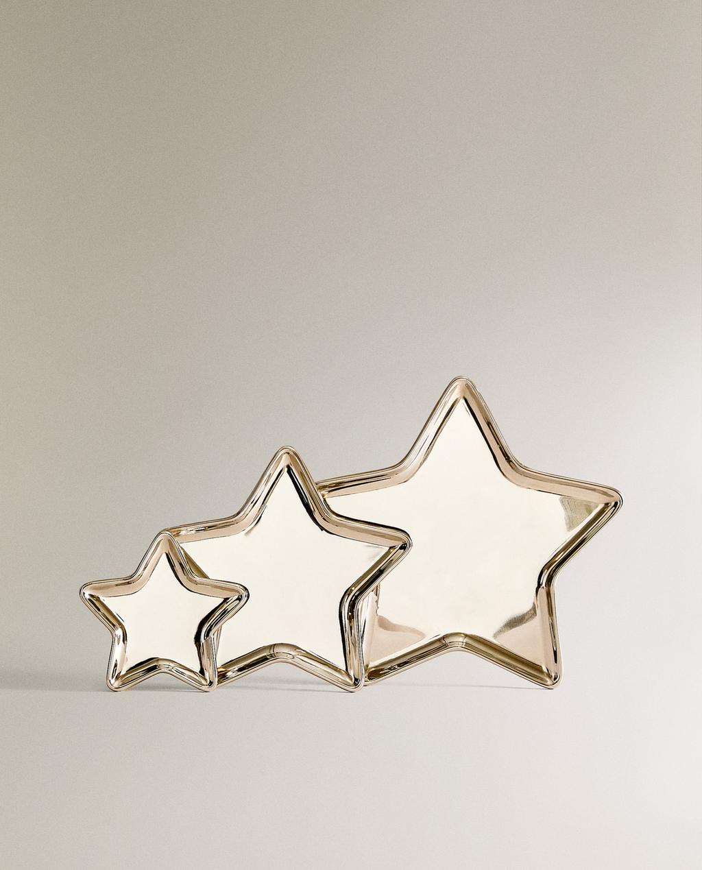 METAL STAR CHRISTMAS TRAY