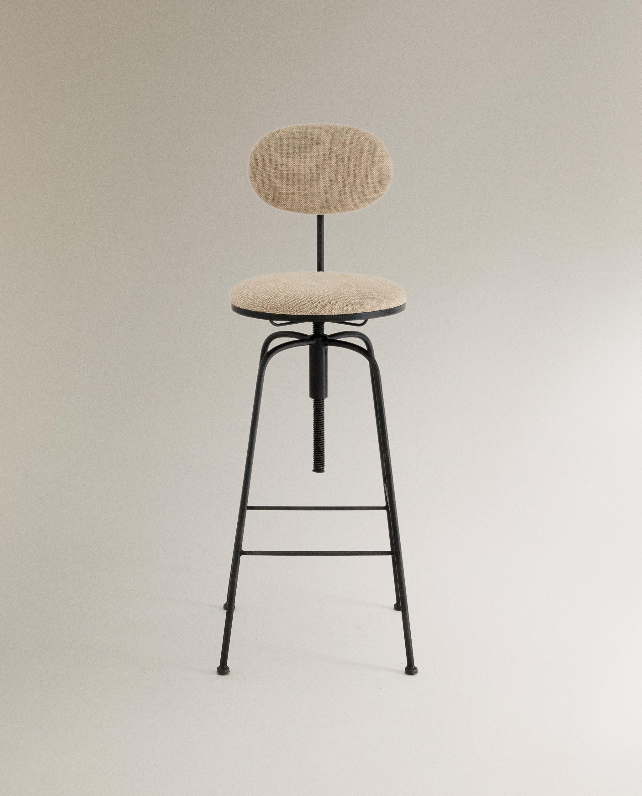 回転式 ハイスツール 背もたれ付き | Zara Home 日本/Japan