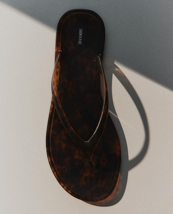 젤리 플랫 샌들 젤리 플랫 샌들