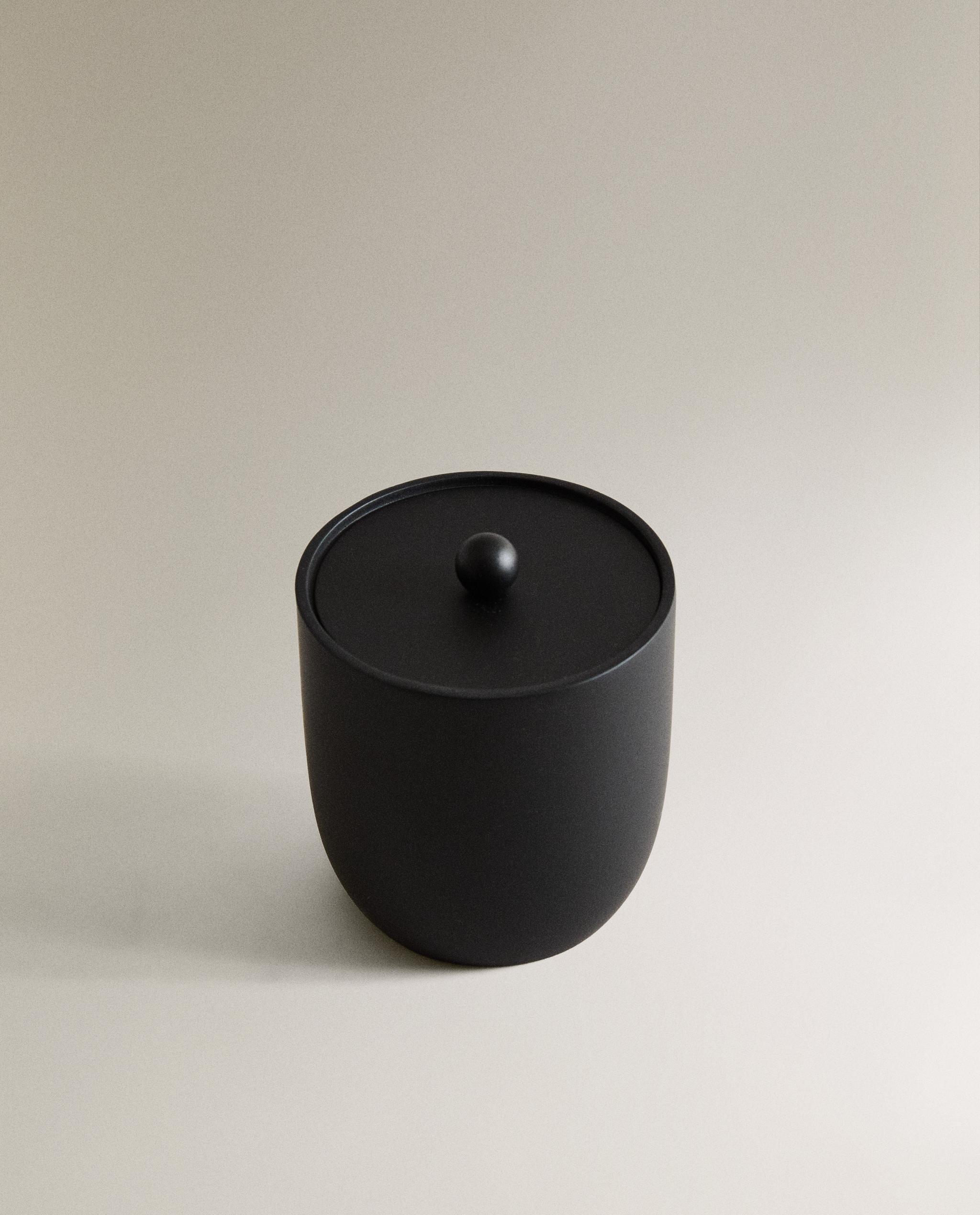 BLACK RESIN BATHROOM ORGANISER JAR product thumbnail 4