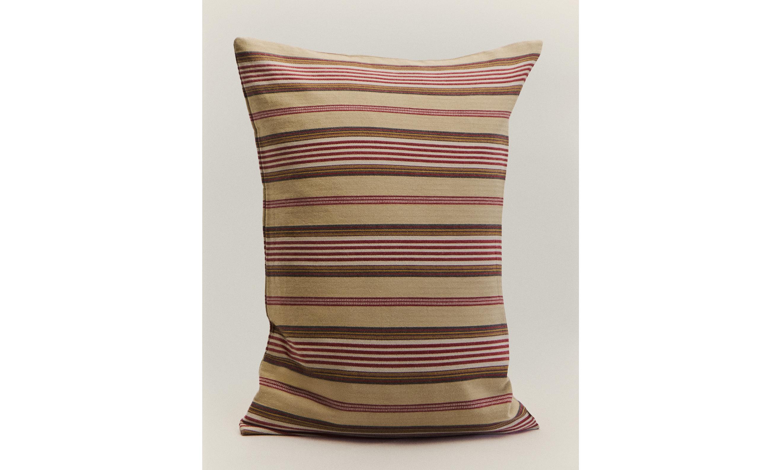 STRIPED TEXTURED COTTON CUSHION COVER | KATHARINE POLE product thumbnail 3