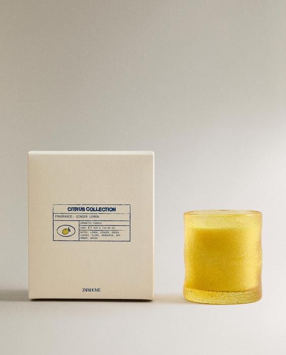 (310 G) GINGER LEMON SCENTED CANDLE