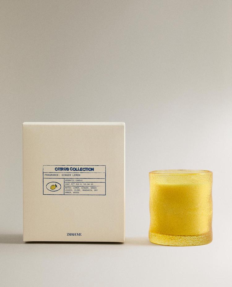 (310 G) VELA AROMÁTICA GINGER LEMON