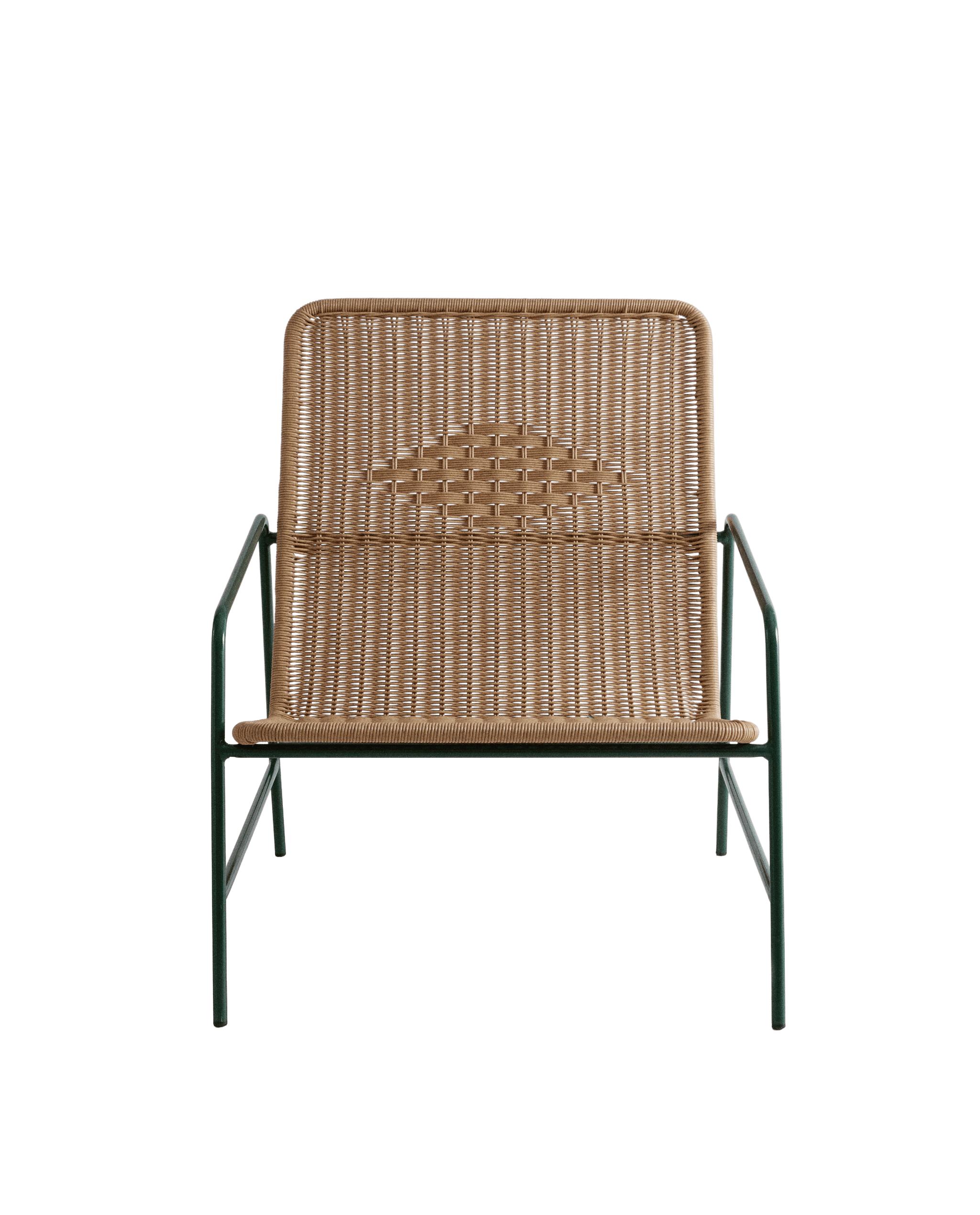 ジオメトリックディテール入り屋外用編み込みチェア | Zara Home 日本