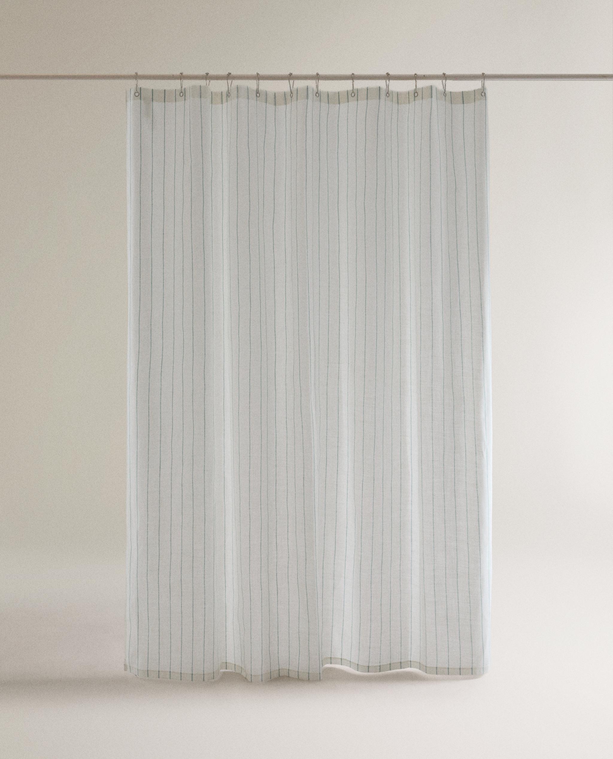 SHOWER CURTAIN WITH THIN STRIPES product thumbnail 5