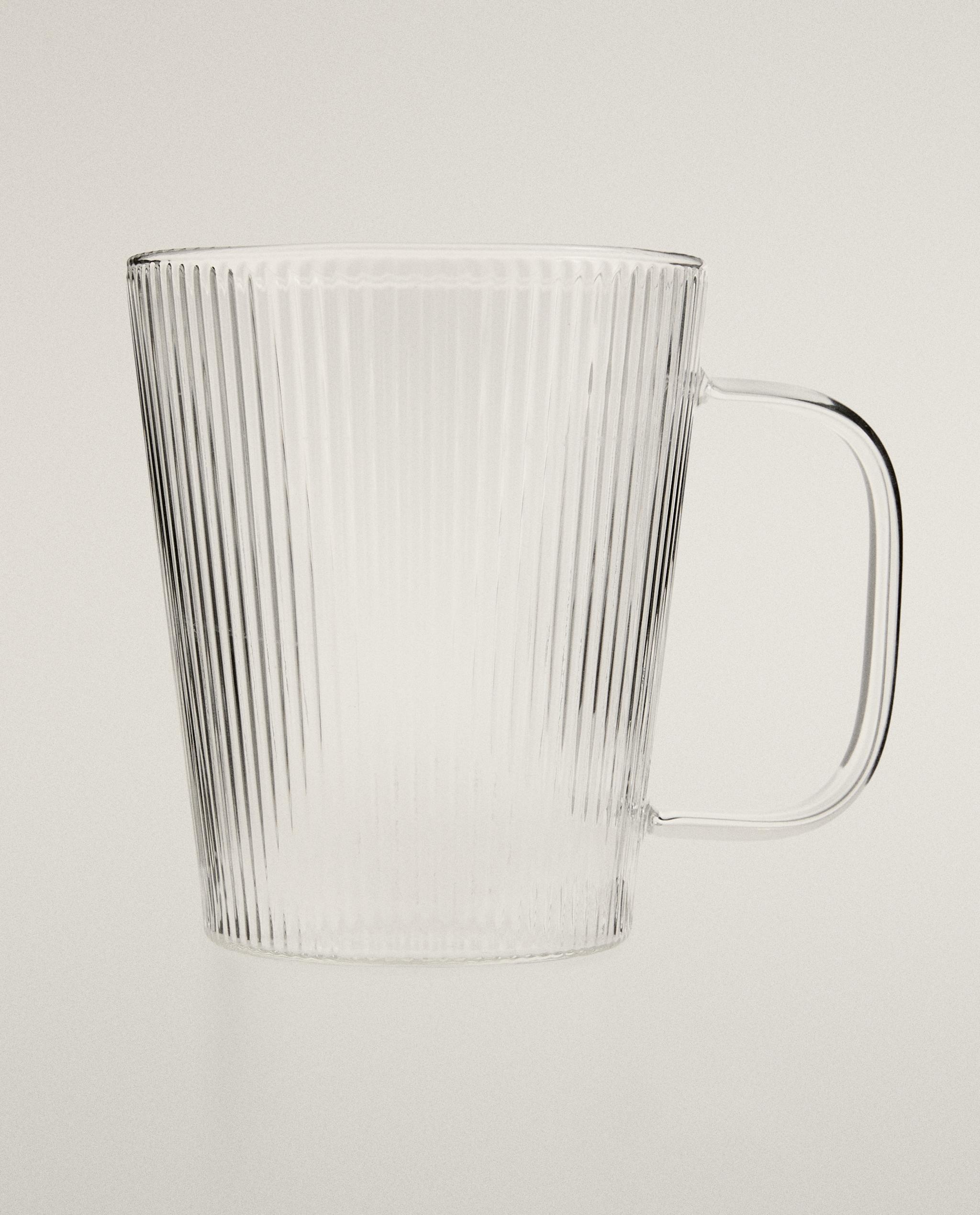 BOROSILICATE GLASS MUG WITH LINES product thumbnail 10