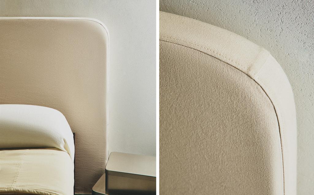 TÊTE DE LIT RONDE AVEC HOUSSE EN LIN TÊTE DE LIT RONDE AVEC HOUSSE EN LIN