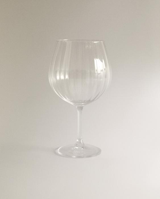 TAÇA DE CRISTALINO COM RELEVO TAÇA DE CRISTALINO COM RELEVO