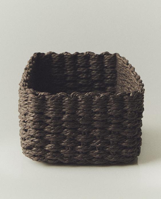 WOVEN PAPER BASKET WOVEN PAPER BASKET