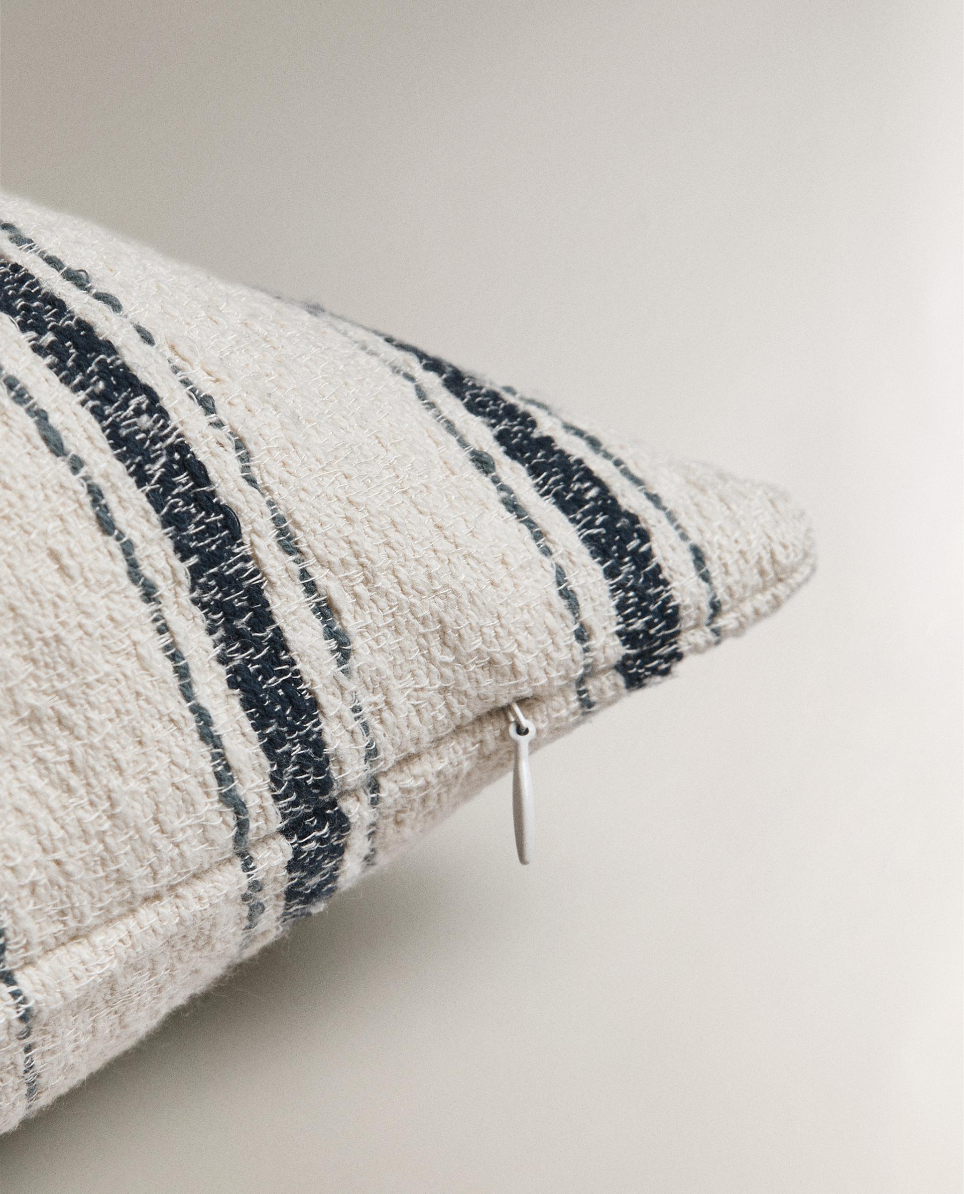 ☆限定出品☆ TENDERLOIN クッション カバー ボーダー ストライプ 炭