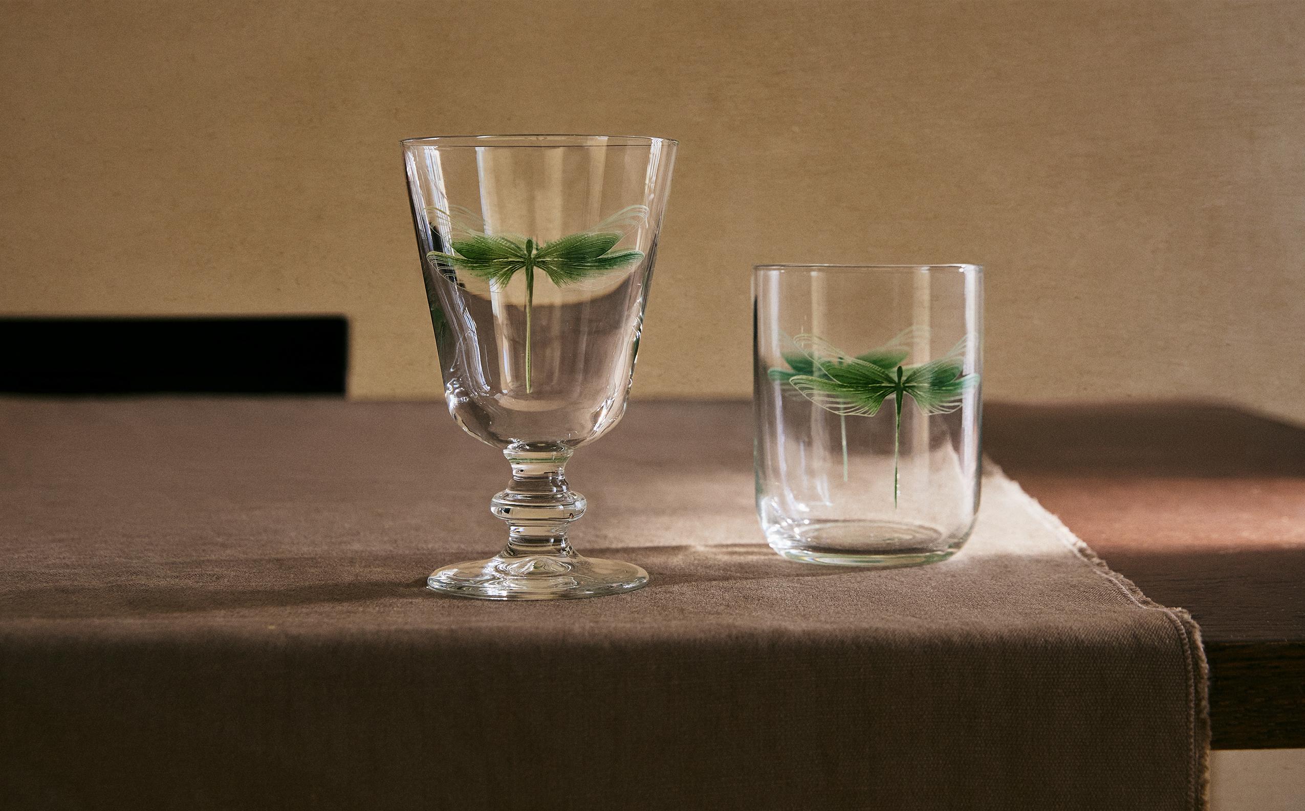 DRAGONFLY GLASSWARE SET