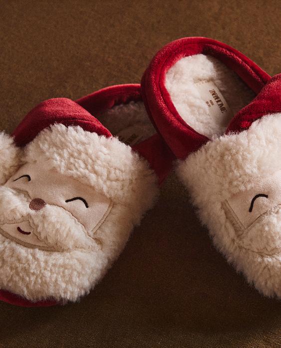 FATHER CHRISTMAS MULE SLIPPERS