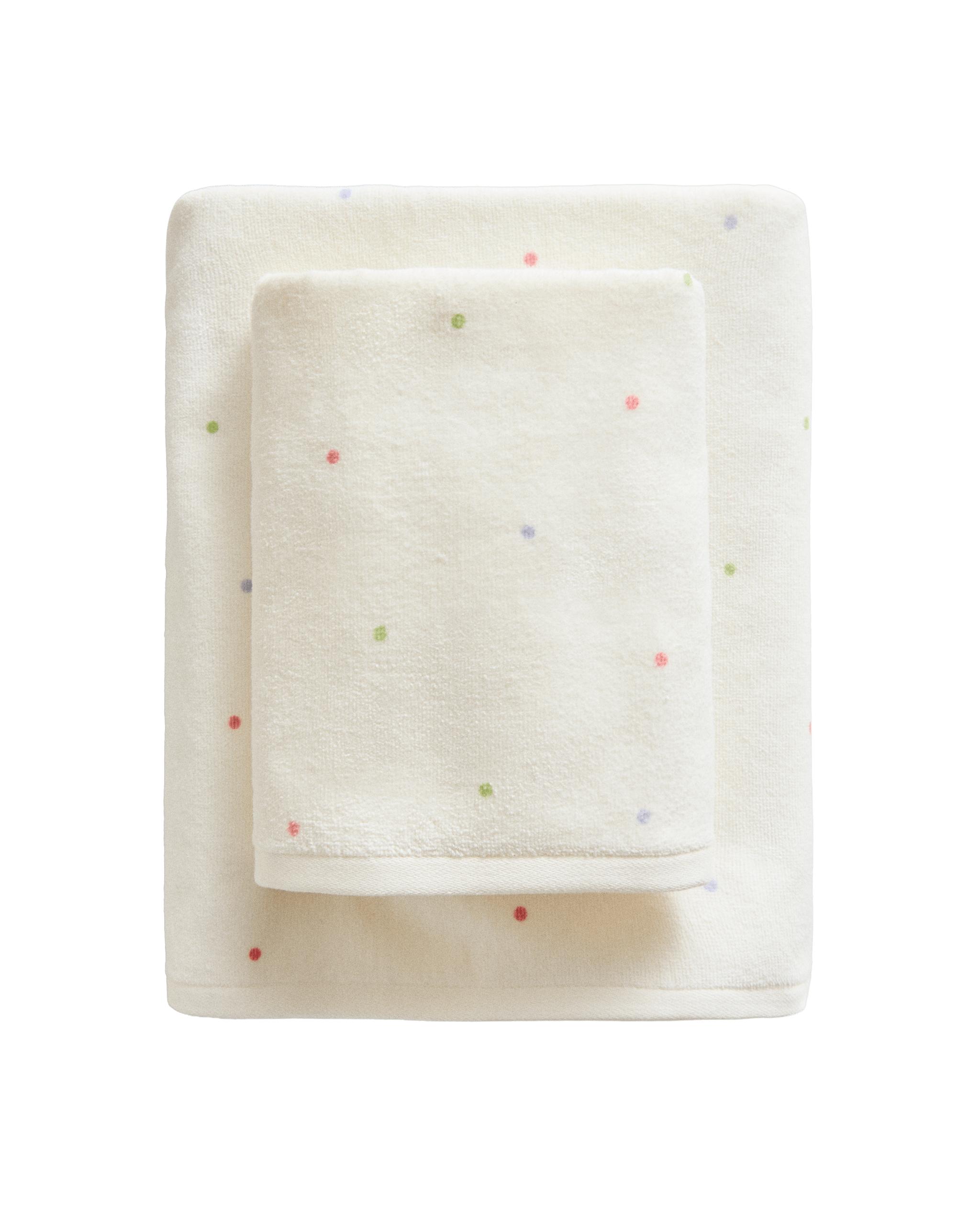 KIDS' VELOUR POLKA DOT TOWEL product thumbnail 8