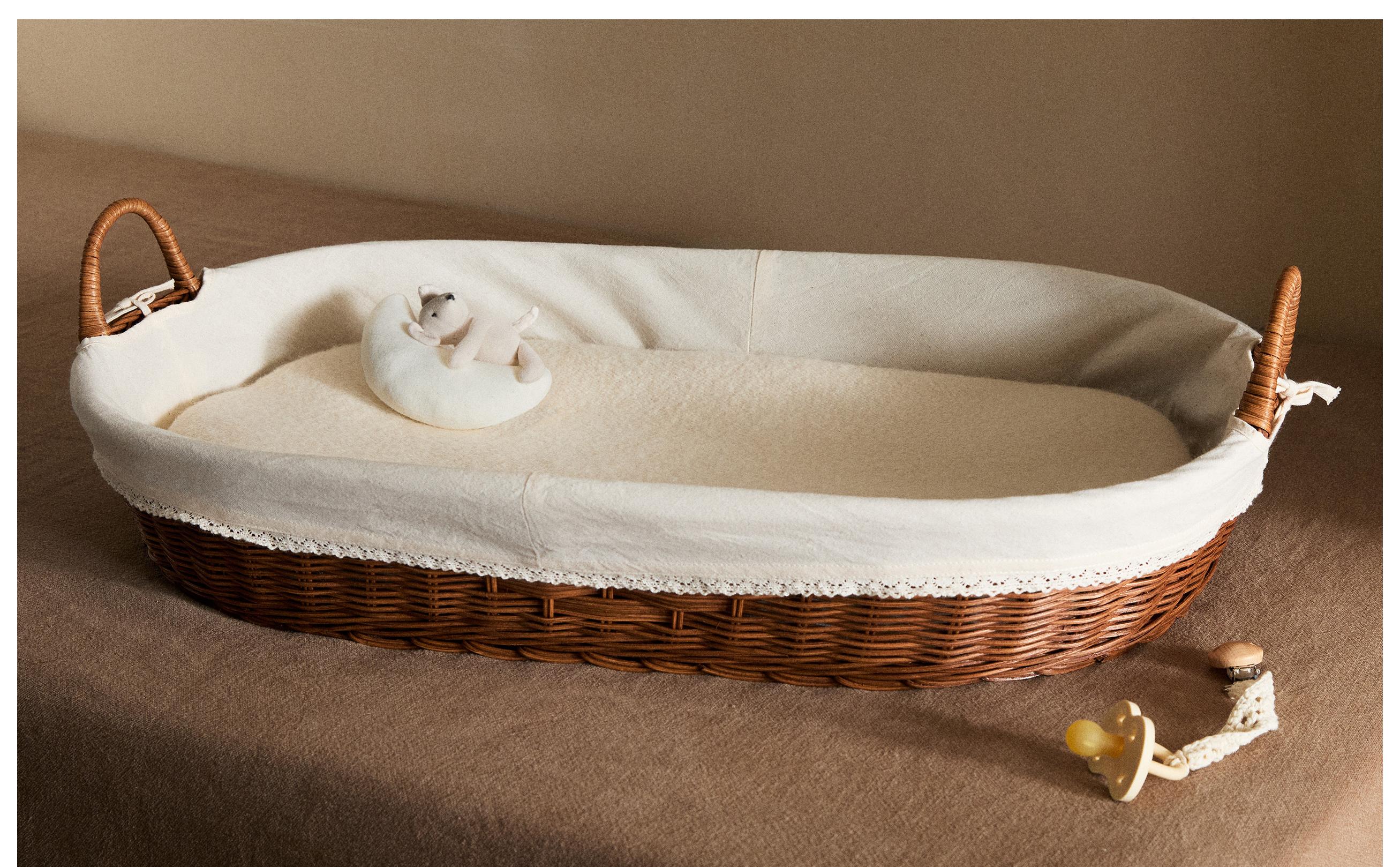 Cambiador Infantil Funda Cambiador Zara Home CESTA CAMBIADOR RATÁN