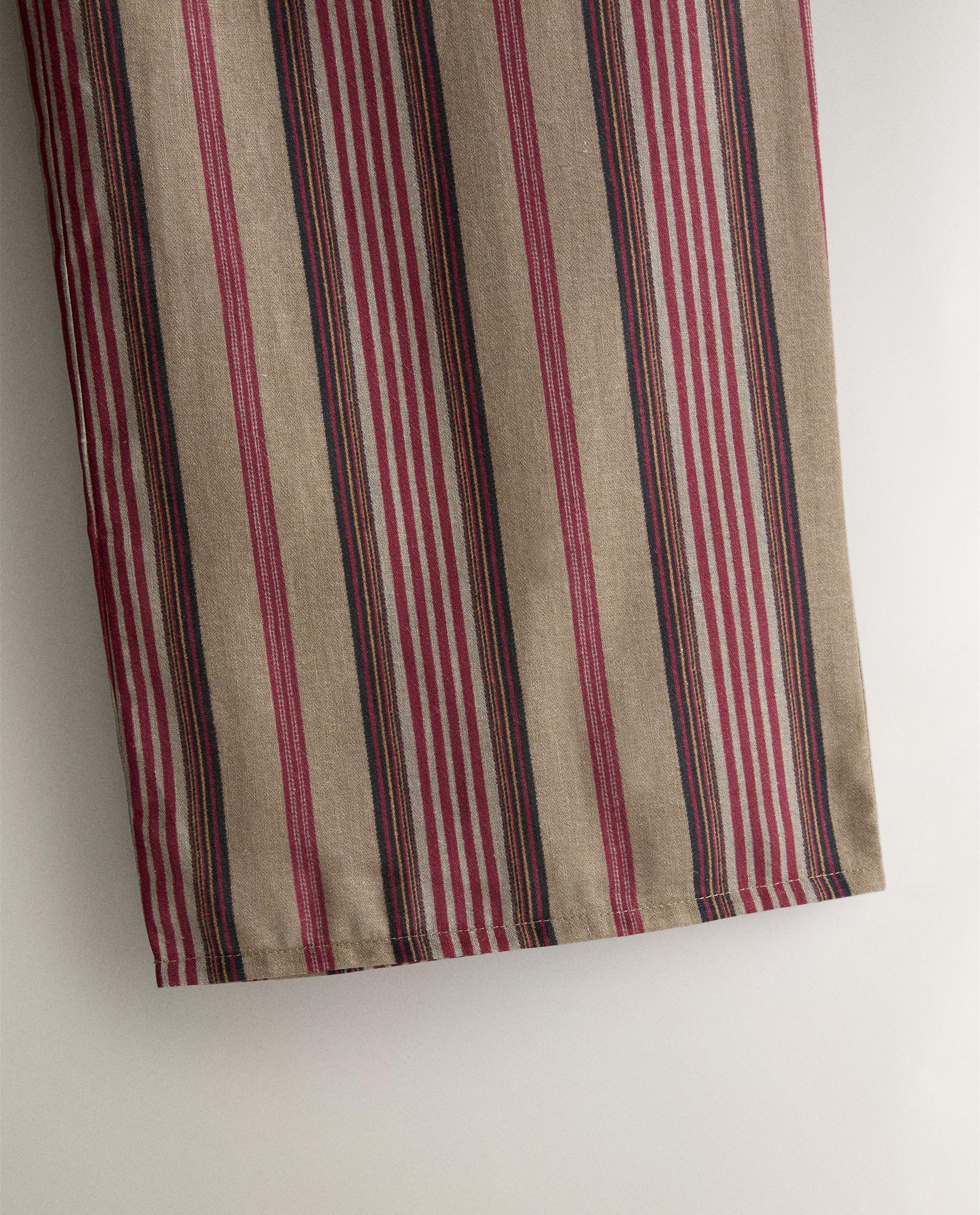 STRIPED COTTON AND LINEN TROUSERS | KATHARINE POLE product thumbnail 4
