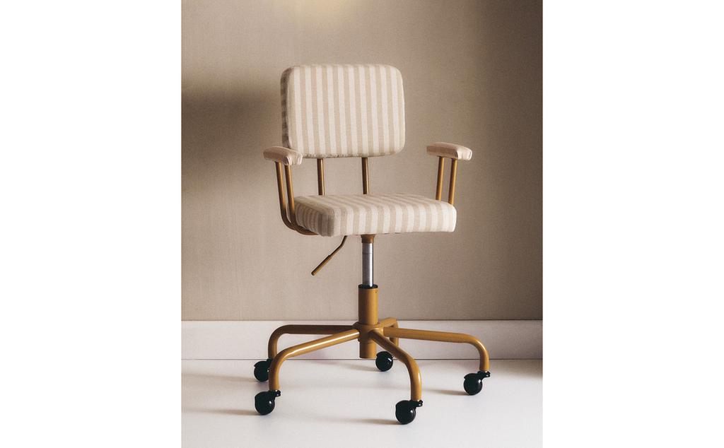 كرسي مكتب معدن للأطفال بعجلات