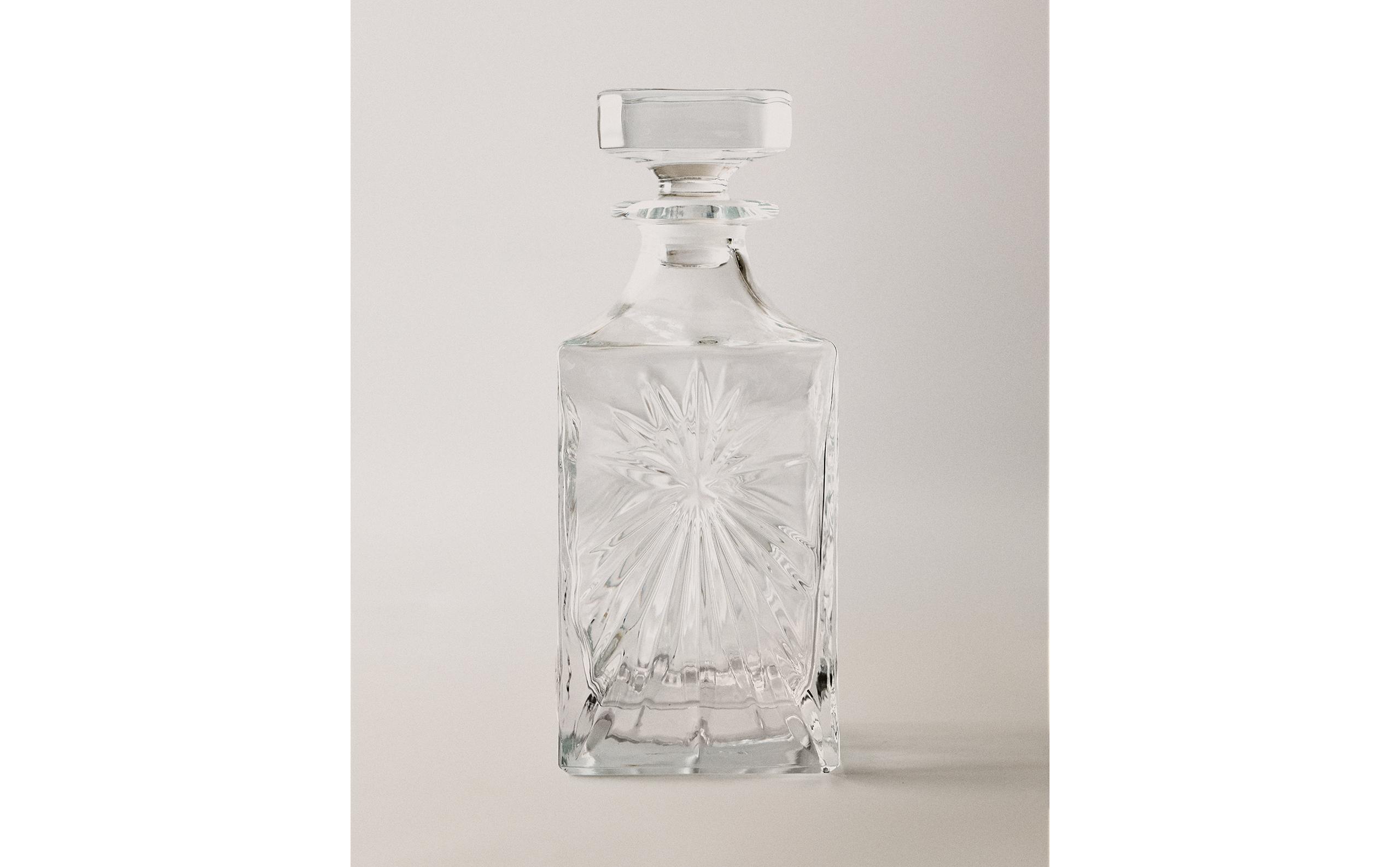 CRYSTALLINE BOTTLE WITH RAISED DESIGN | Zara Home Iraq