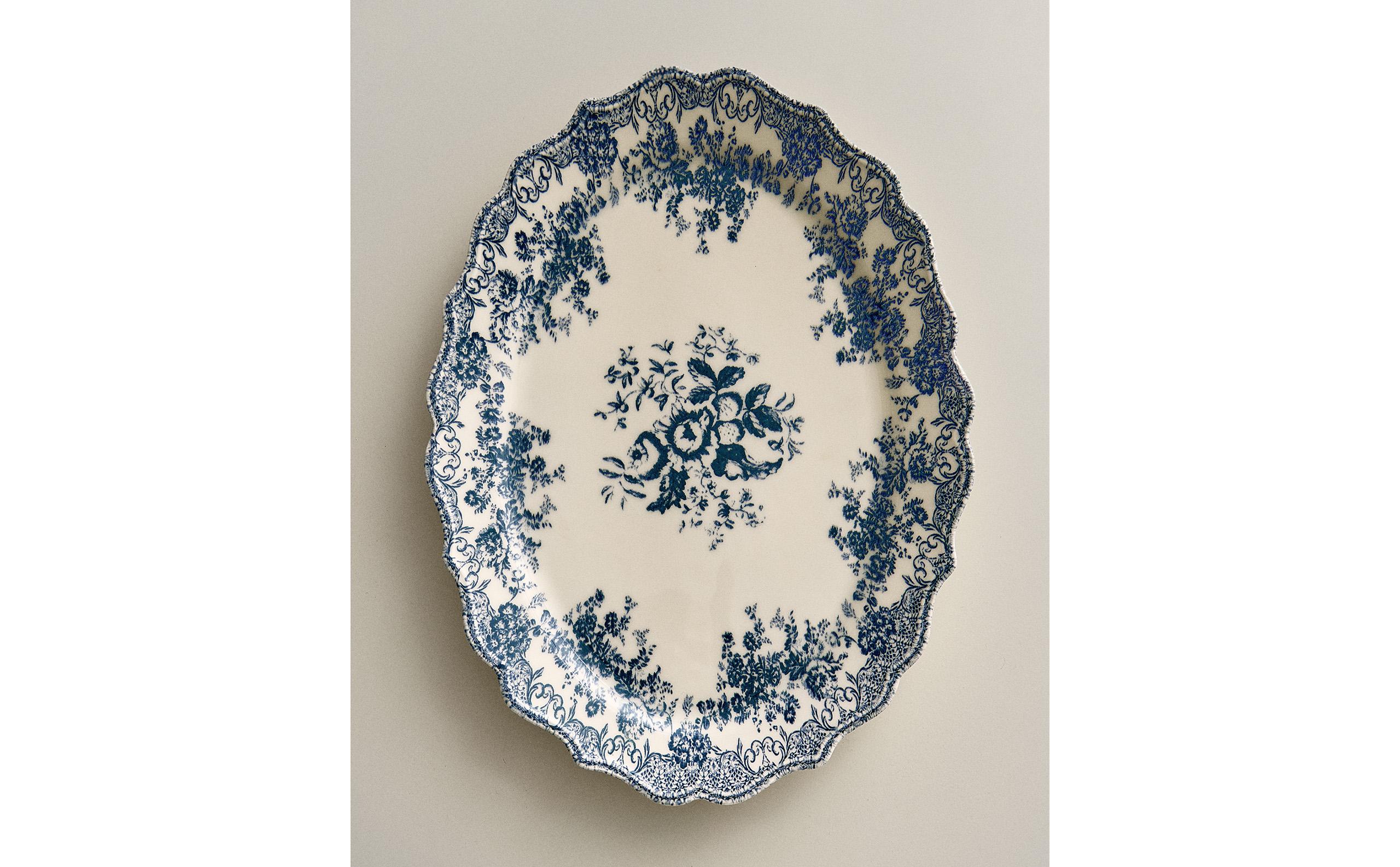 FLORAL EARTHENWARE SERVING DISH | Zara Home United States of America