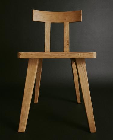 WOODEN CHAIR WITH BACK