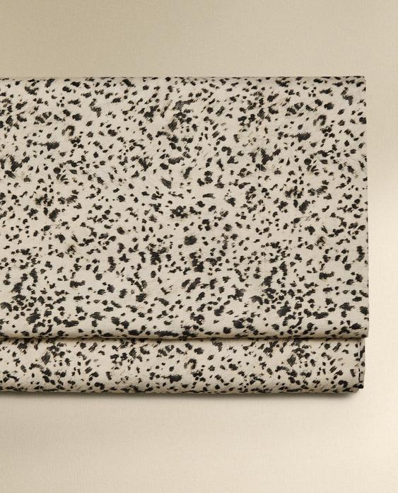 LENÇOL DE CIMA COM ESTAMPADO ANIMAL PRINT