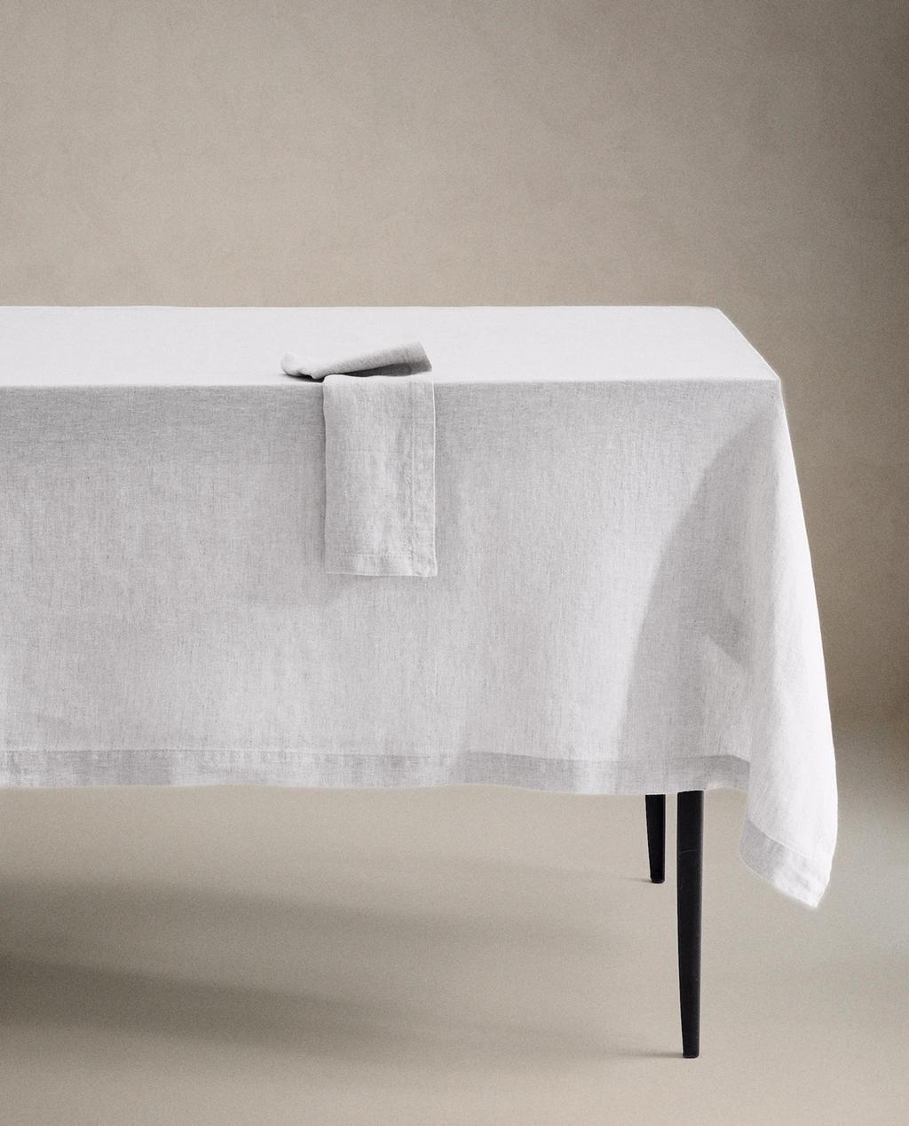 WASHED LINEN TABLECLOTH WASHED LINEN TABLECLOTH