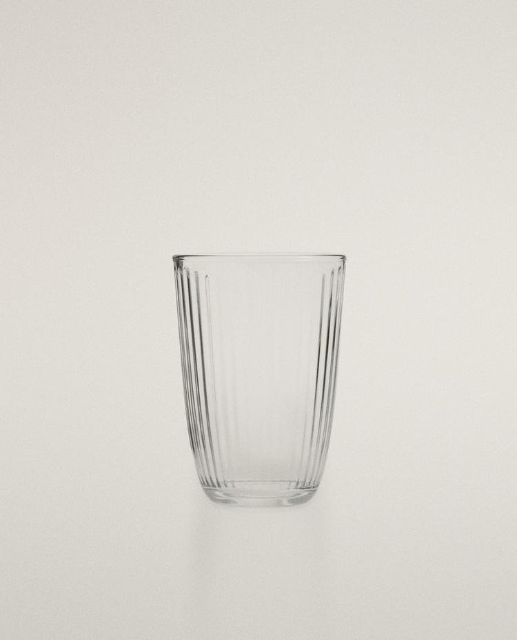 VASO REFRESCO VIDRIO LÍNEAS