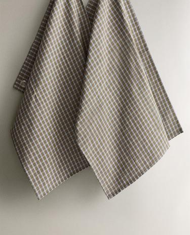 PACK OF CHECKED COTTON KITCHEN TOWELS (PACK OF 2)