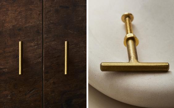 ZŁOTE UCHWYTY METALOWE (ZESTAW 2 SZT.)