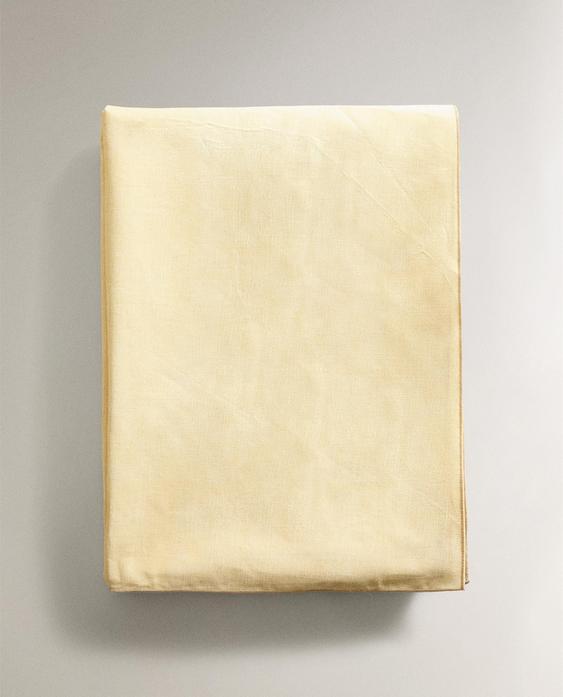 TOALHA DE MESA DE ALGODÃO RESINADO COM OVERLOCK