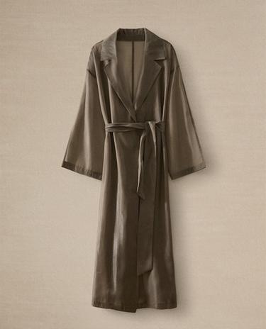 ROBE DE CHAMBRE EN SOIE ORGANZA