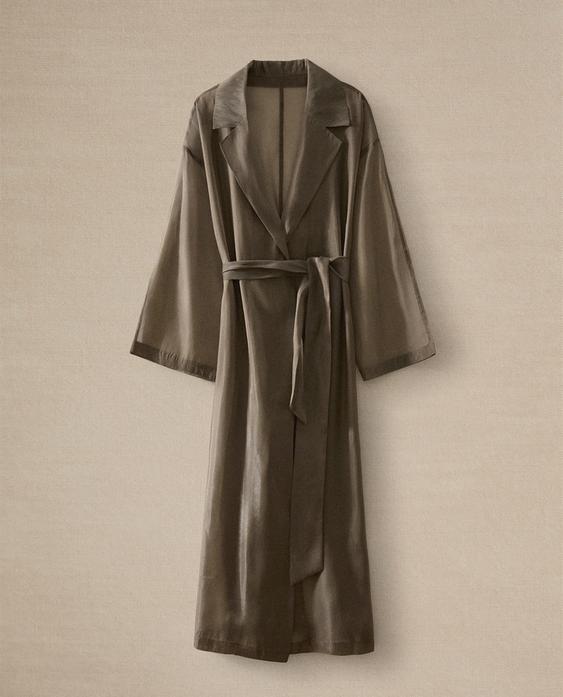 ORGANZA SILK DRESSING GOWN ORGANZA SILK DRESSING GOWN