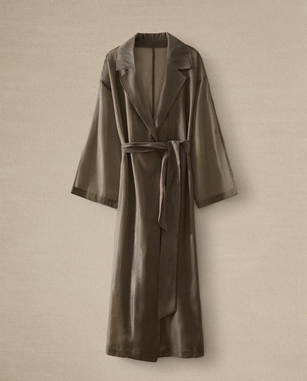 ORGANZA SILK DRESSING GOWN ORGANZA SILK DRESSING GOWN