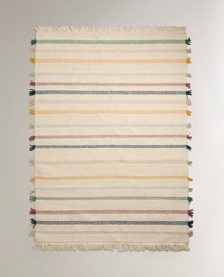 KIDS' MULTICOLOURED WOOL RUG