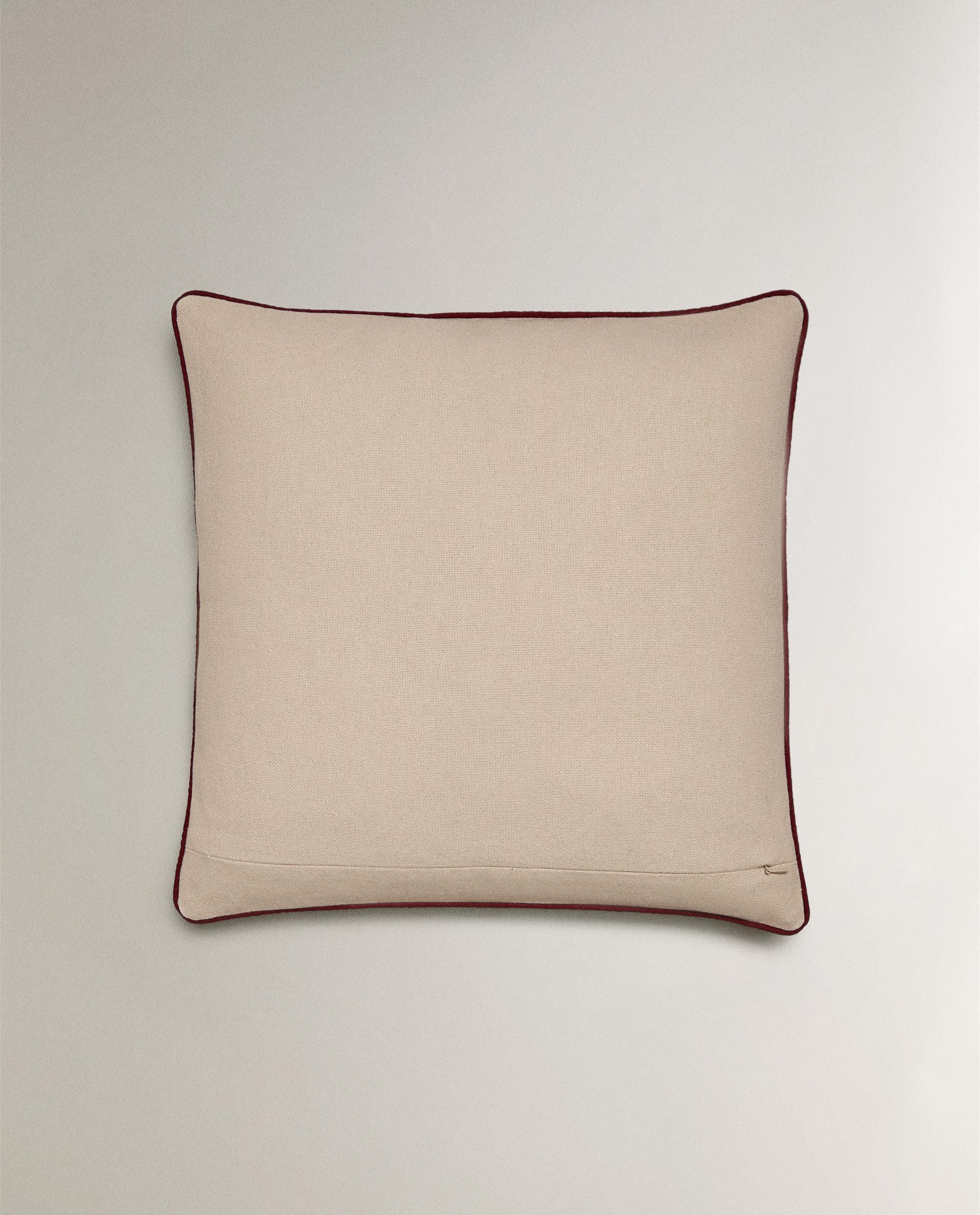 FUNDA COJÍN ALGODÓN BORDADO NAVIDAD1