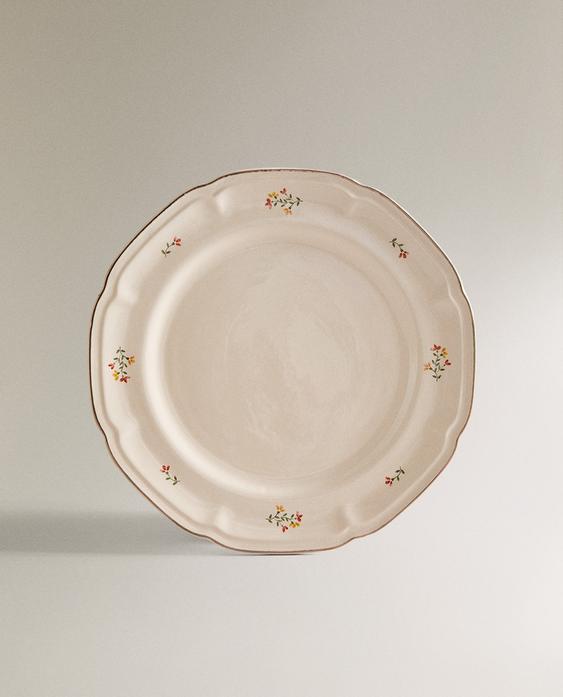 FLORAL PORCELAIN DINNER PLATE