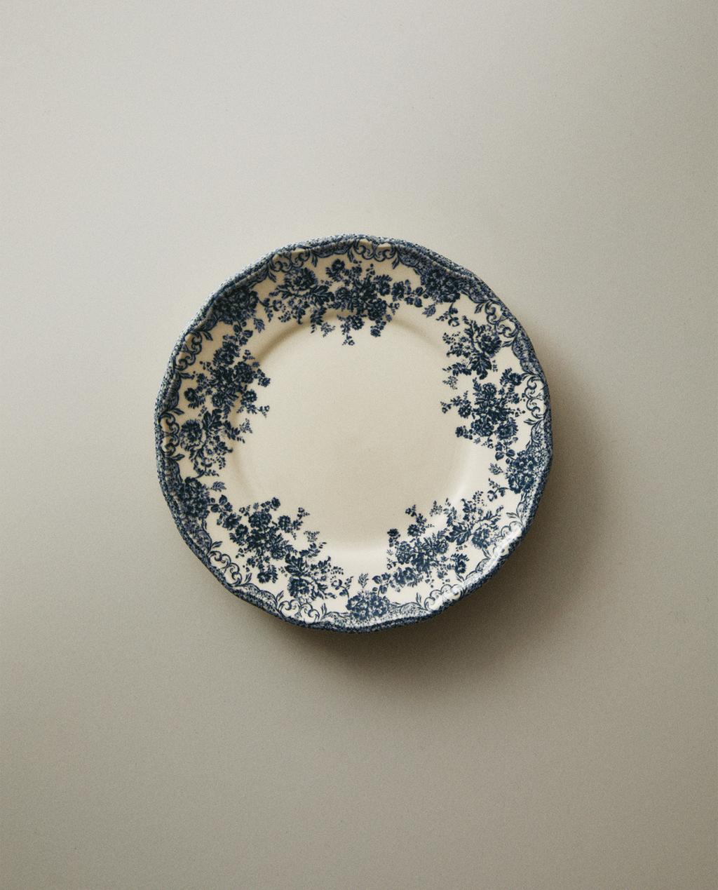 FLORAL EARTHENWARE SIDE PLATE