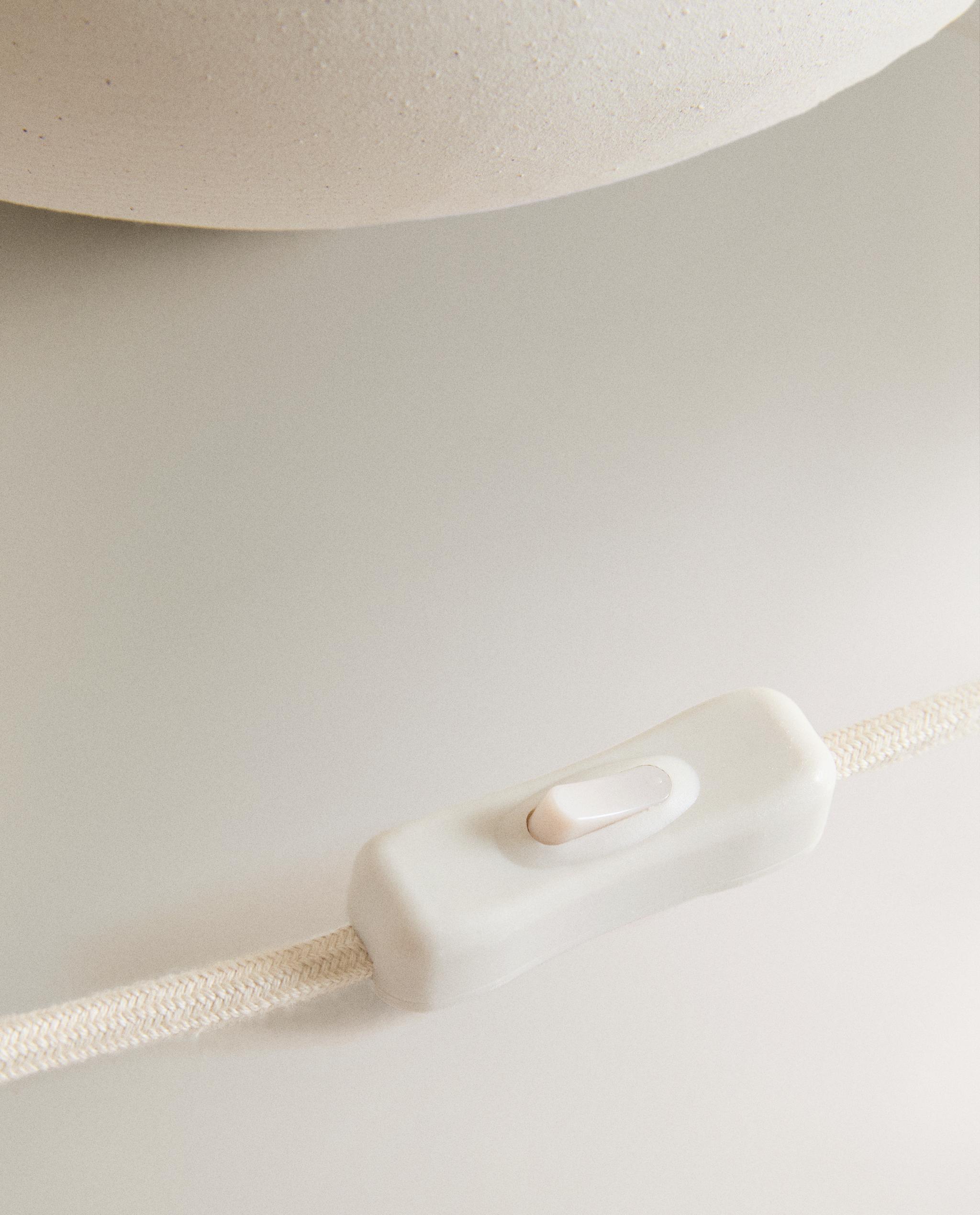 STONEWARE AND LINEN TABLE LAMP product thumbnail 5