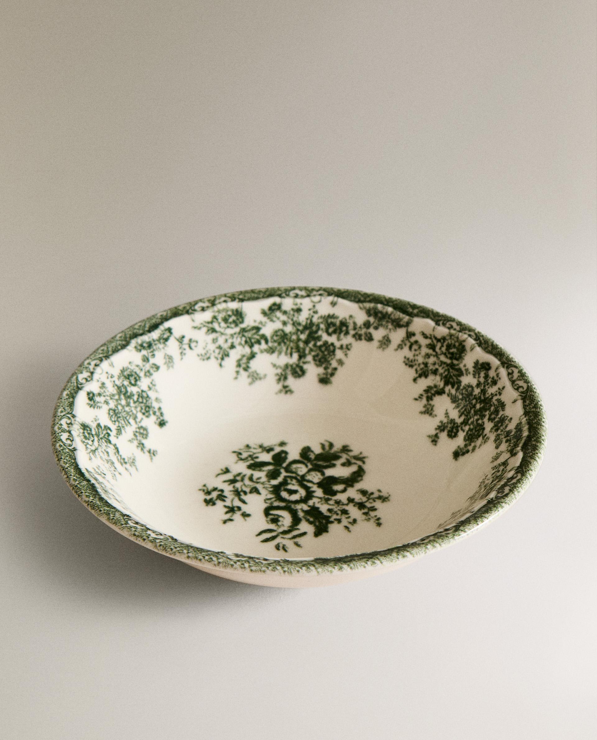 ボウル クレイポッタリー 花柄 | Zara Home 日本/Japan
