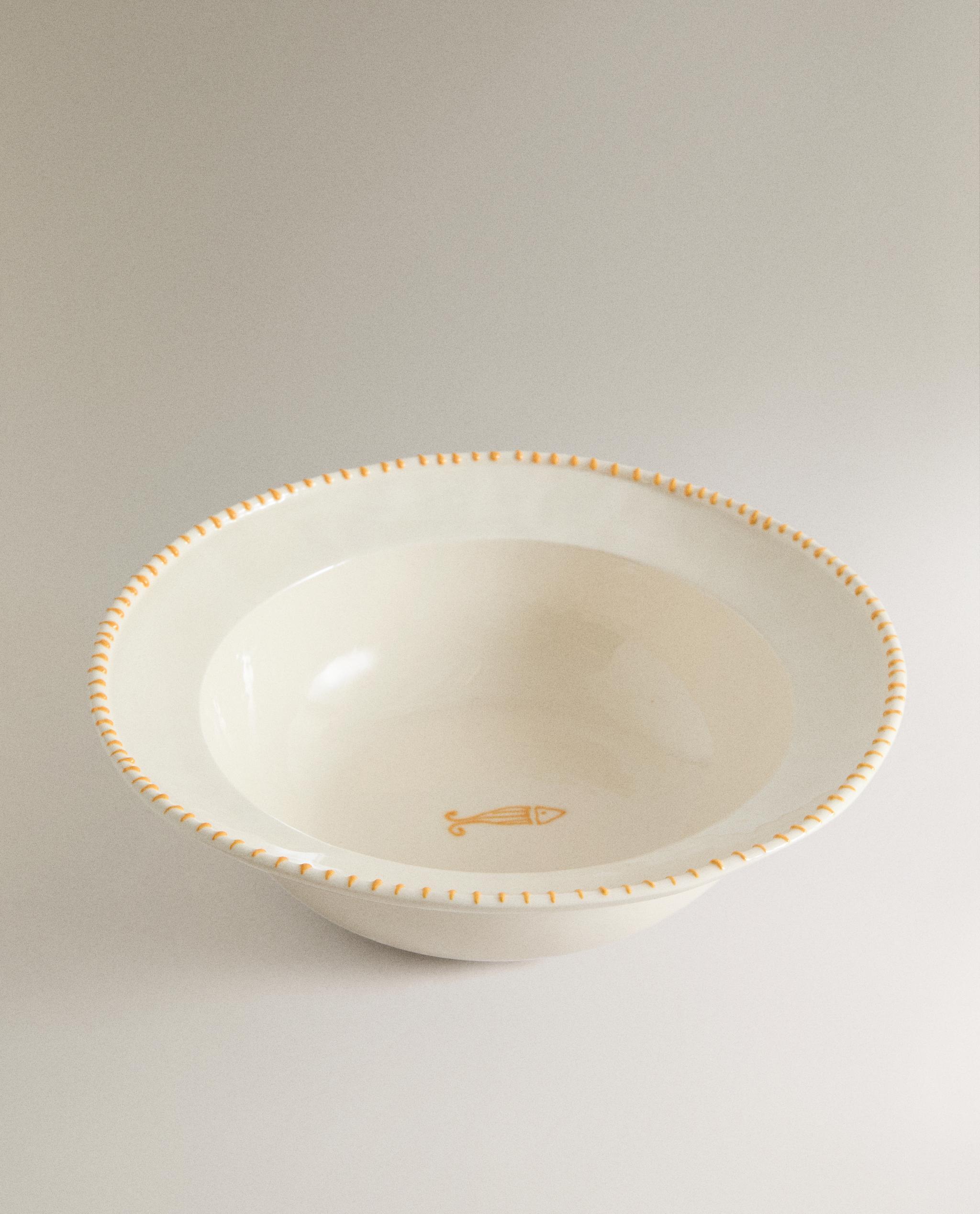 FISH EARTHENWARE SALAD BOWL product thumbnail 4
