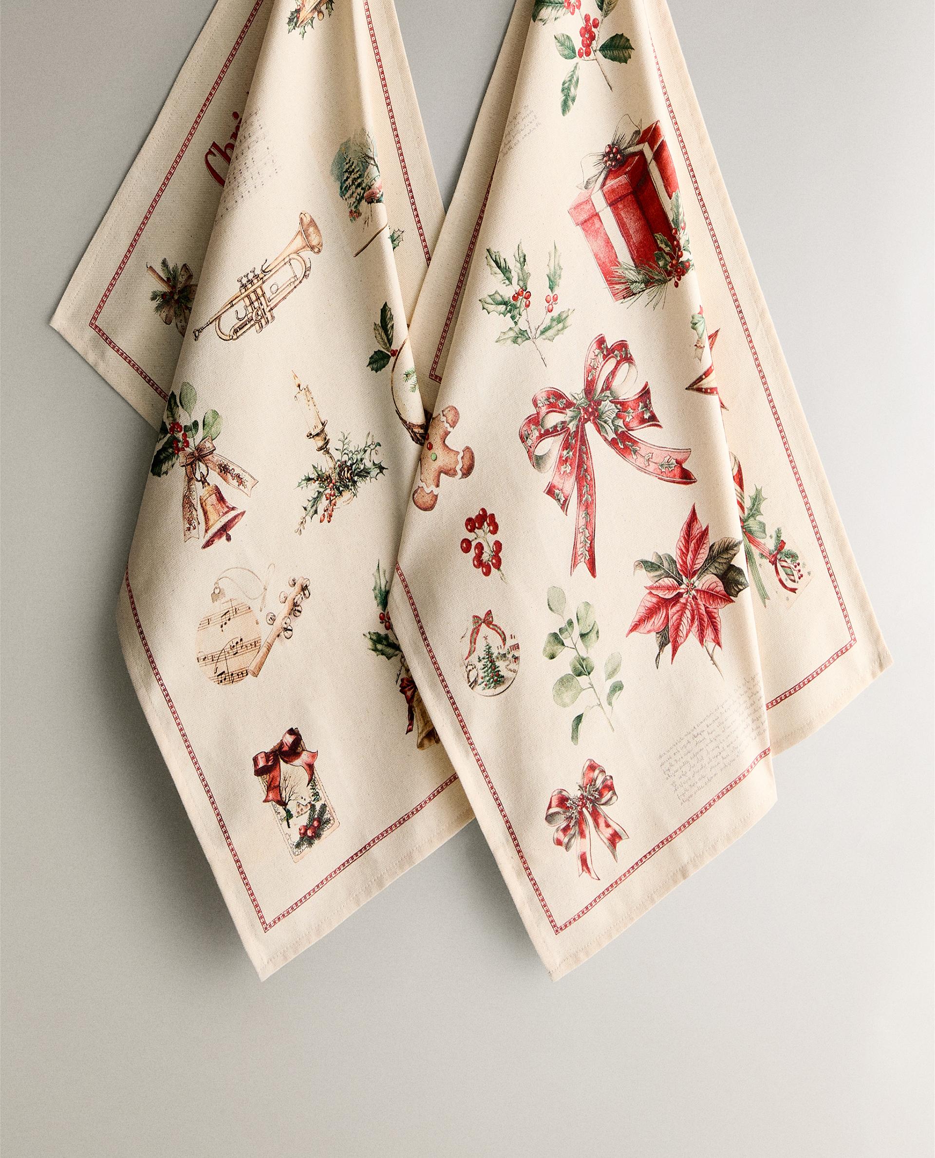 PAÑO COCINA ALGODÓN ESTAMPADO NAVIDAD (PACK DE 2)