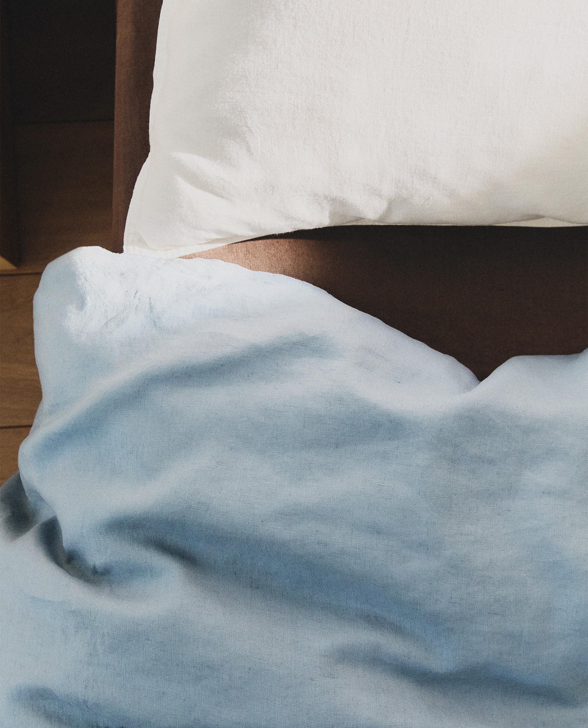 WASHED LINEN DUVET COVER (140 GXM²) WASHED LINEN DUVET COVER (140 GXM²)