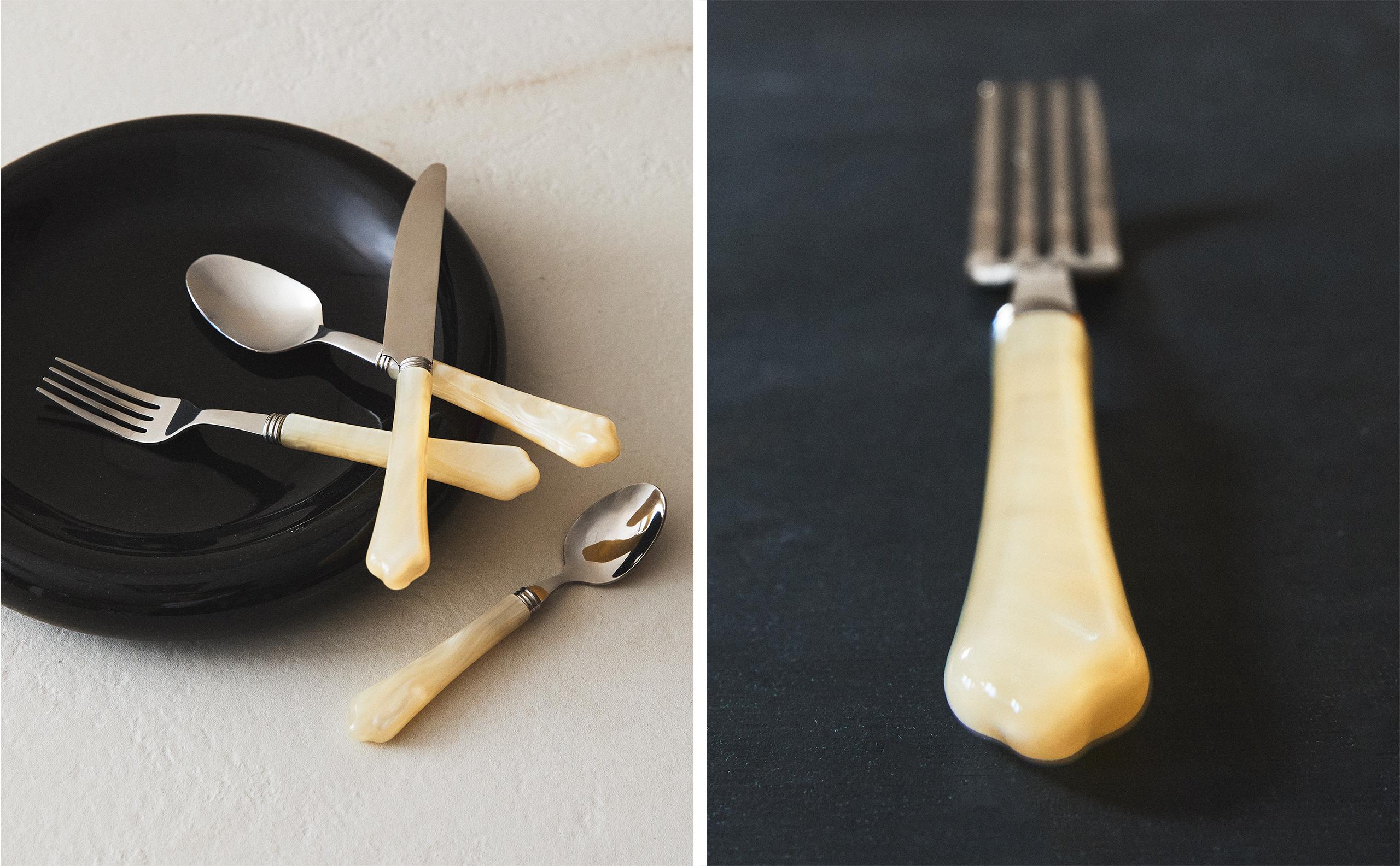 4-PIECE CUTLERY SET WITH PEARLESCENT EFFECT HANDLE | Zara Home