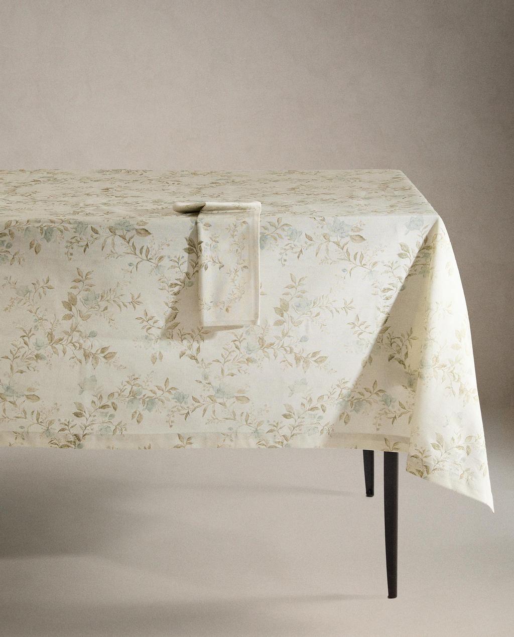 TOALHA DE MESA ESTAMPADO VEGETAL