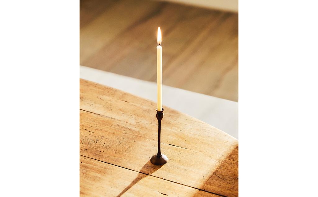 MINI GEOMETRIC BRASS CANDLESTICK