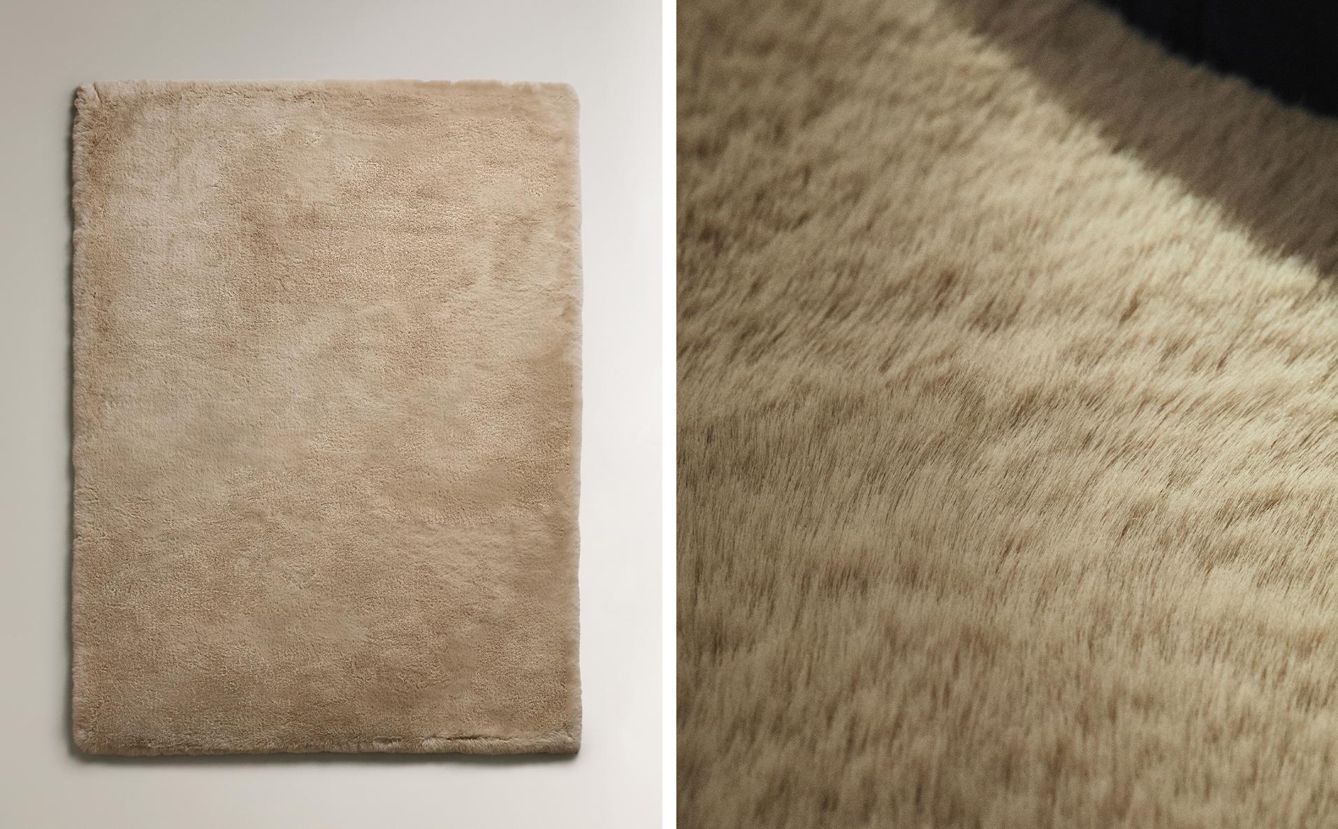 PLAIN FAUX FUR RUG