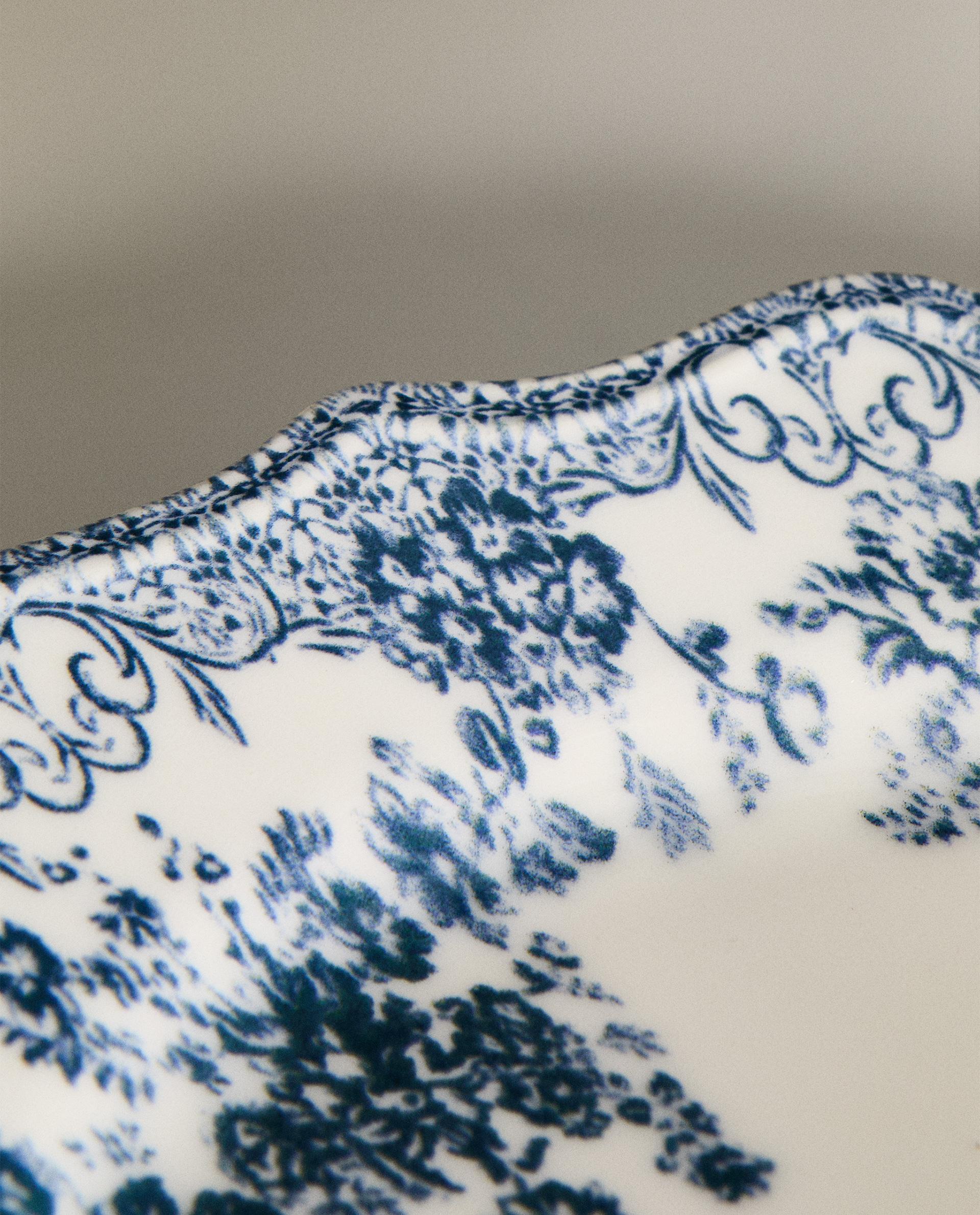 FLORAL EARTHENWARE SERVING DISH product thumbnail 7