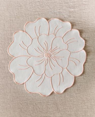 フラワー コットン プレースマット