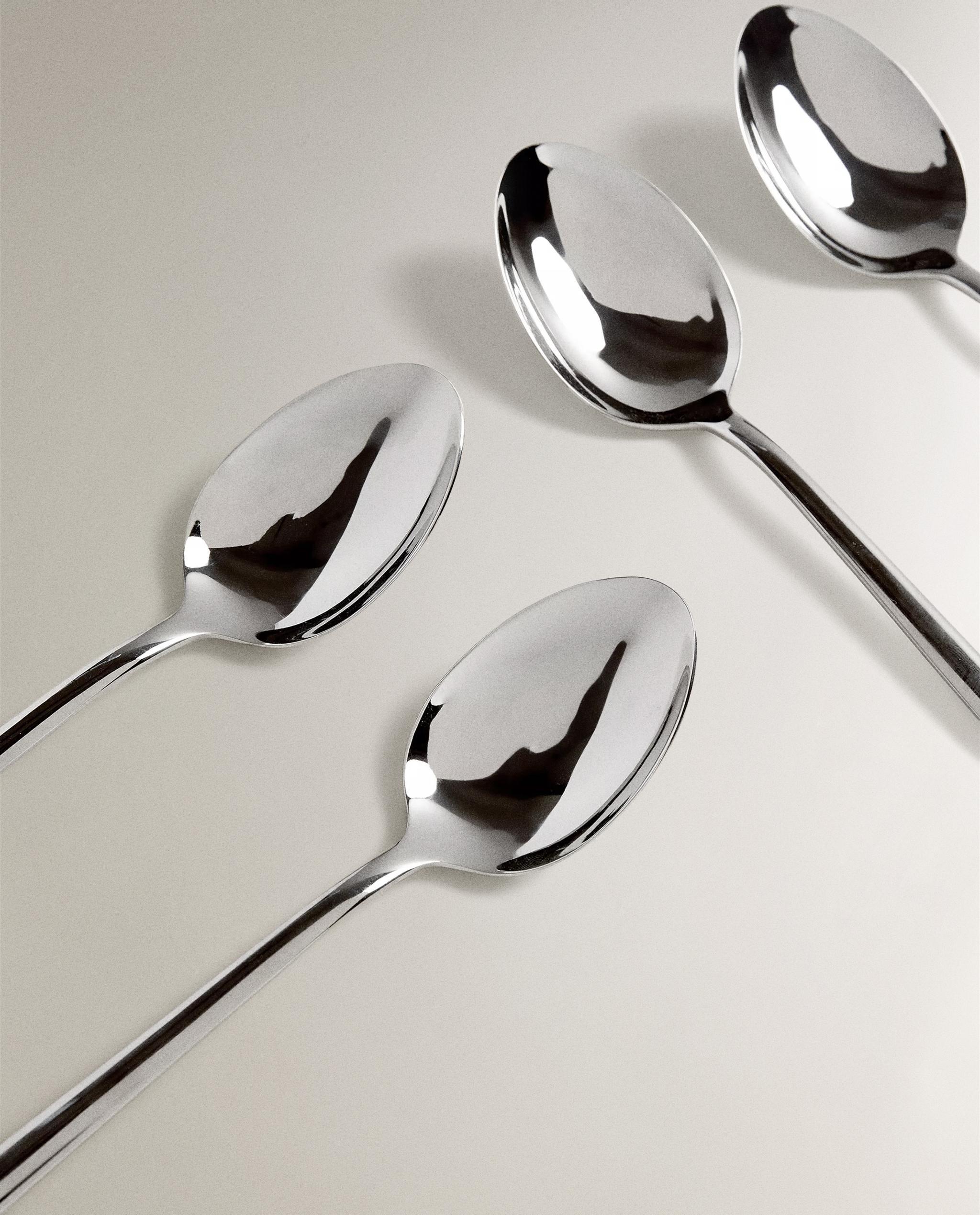 PACK OF SHINY STEEL SPOONS (PACK OF 4) product thumbnail 5