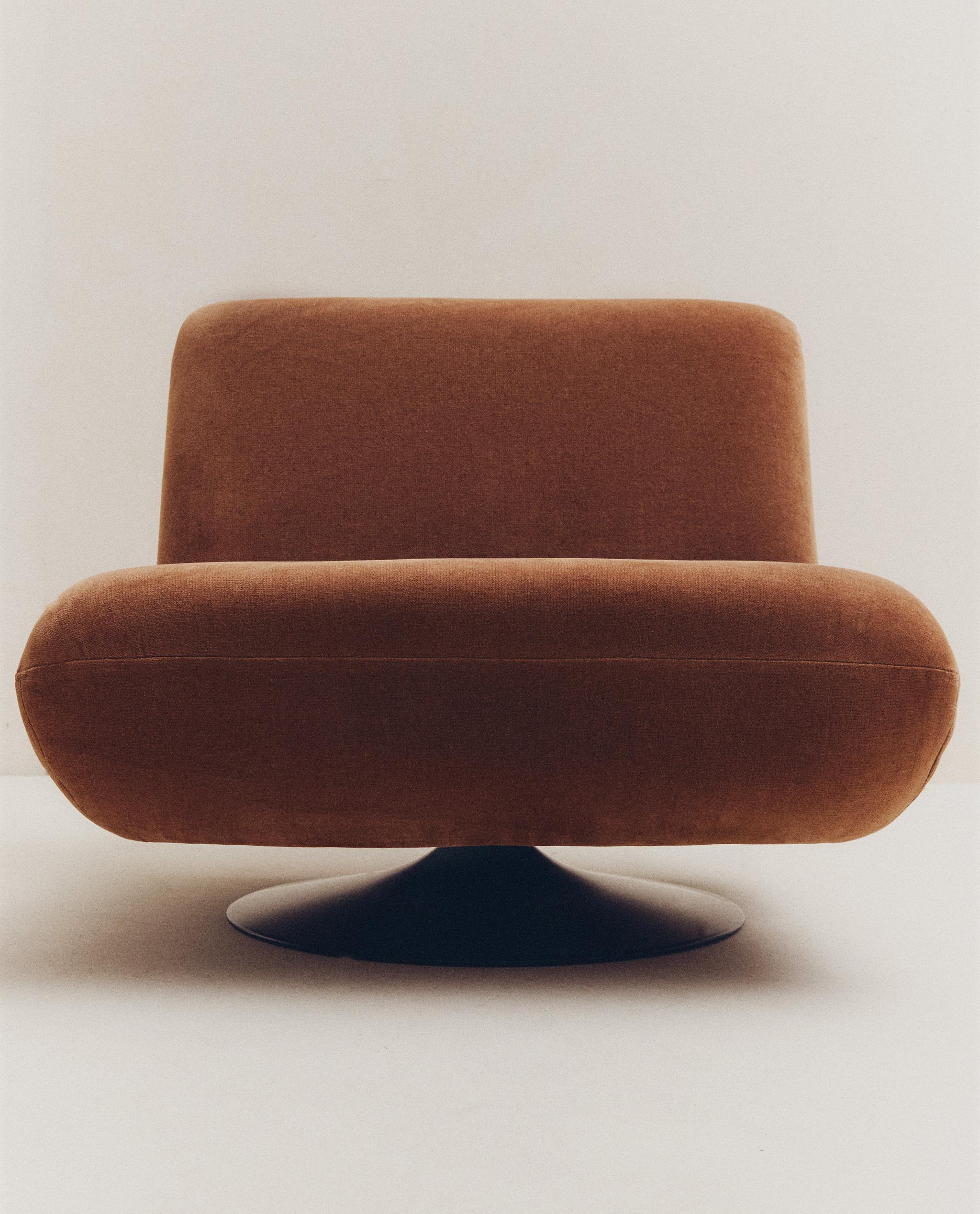 ZARA チェア WOODEN ACCENT CHAIR WITH REMOVABLE CUSHION - Light beige | ZARA